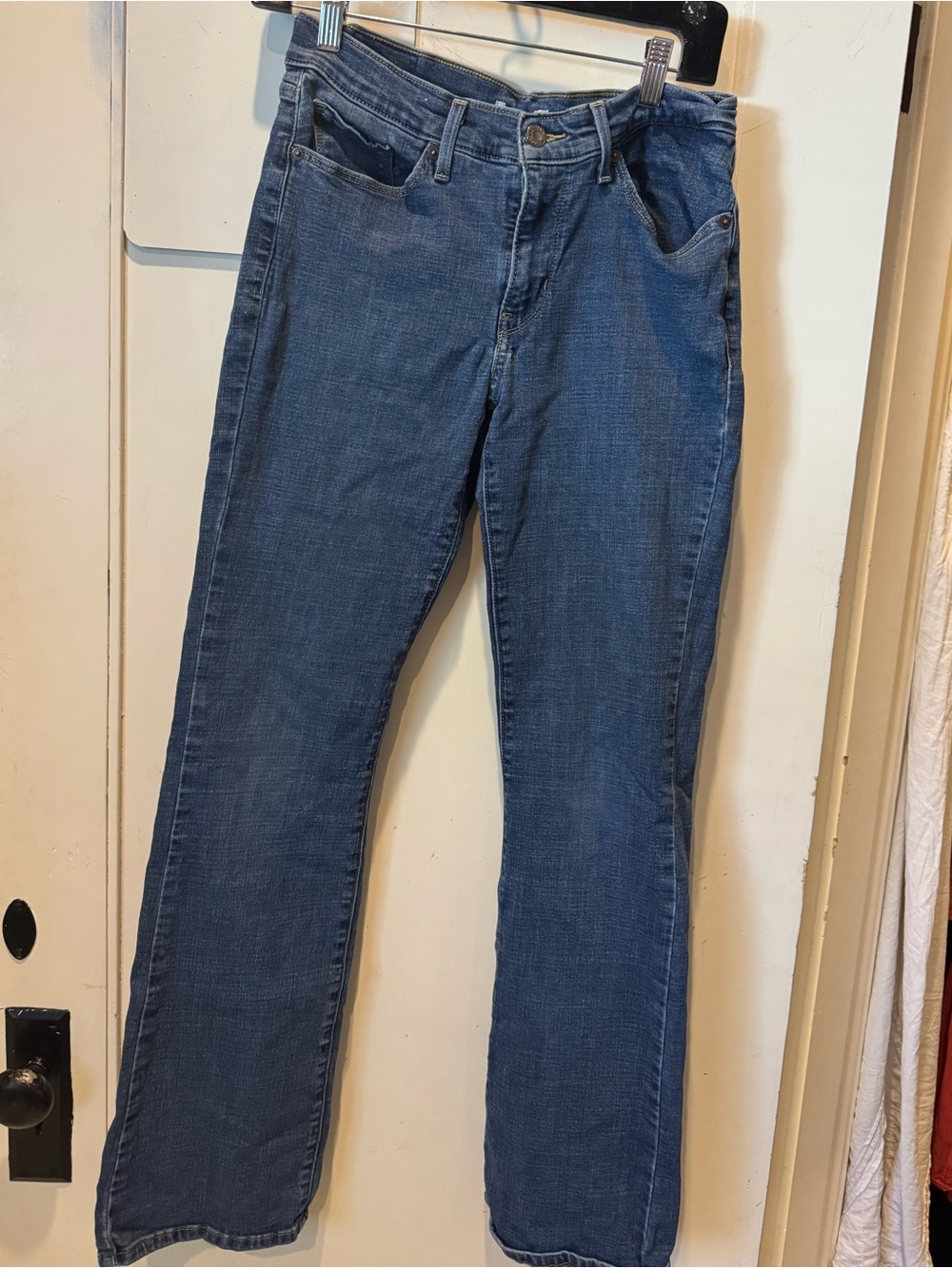 Levi's Blue Denim Jeans with Brown Patch